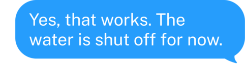 Customer confirmation
