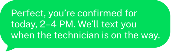 Automatic booking confirmation