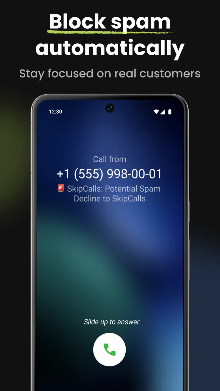 Block spam automatically